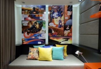 Quadrinhos para decoração: inspirações para o seu apê
