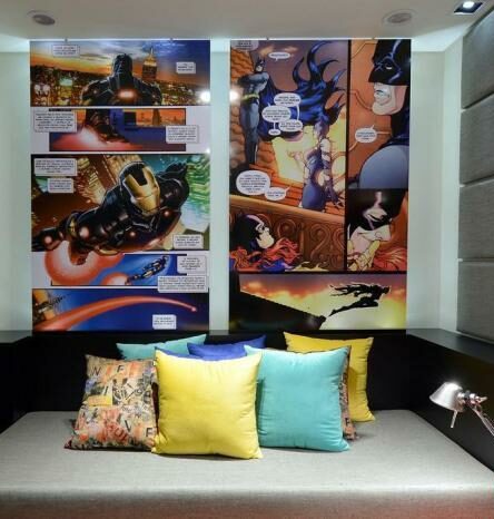 Quadrinhos para decoração: inspirações para o seu apê